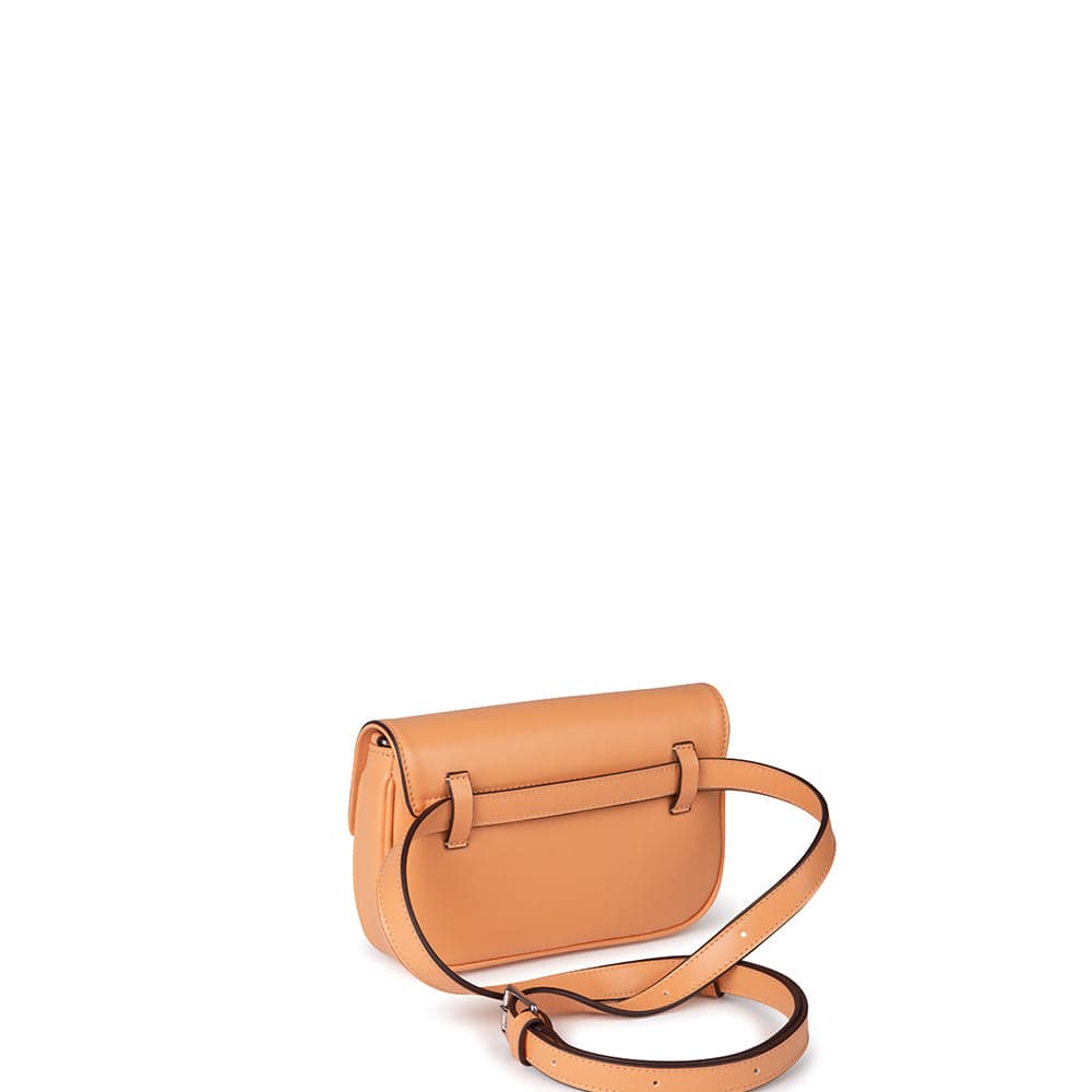 Le Gabby - Sac à main 2-en-1 en cuir vegan peach