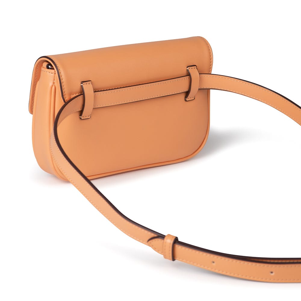 Le Gabby - Sac à main 2-en-1 en cuir vegan peach