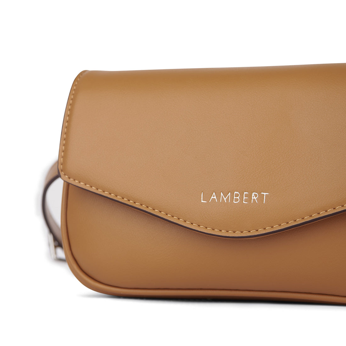 Le Gabby - Sac à main 2-en-1 en cuir vegan sepia