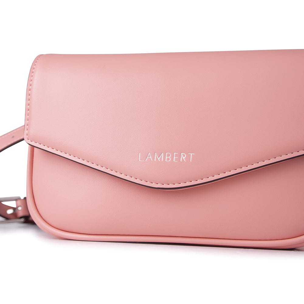 Le Gabby - Sac à main 2-en-1 en cuir vegan sorbet