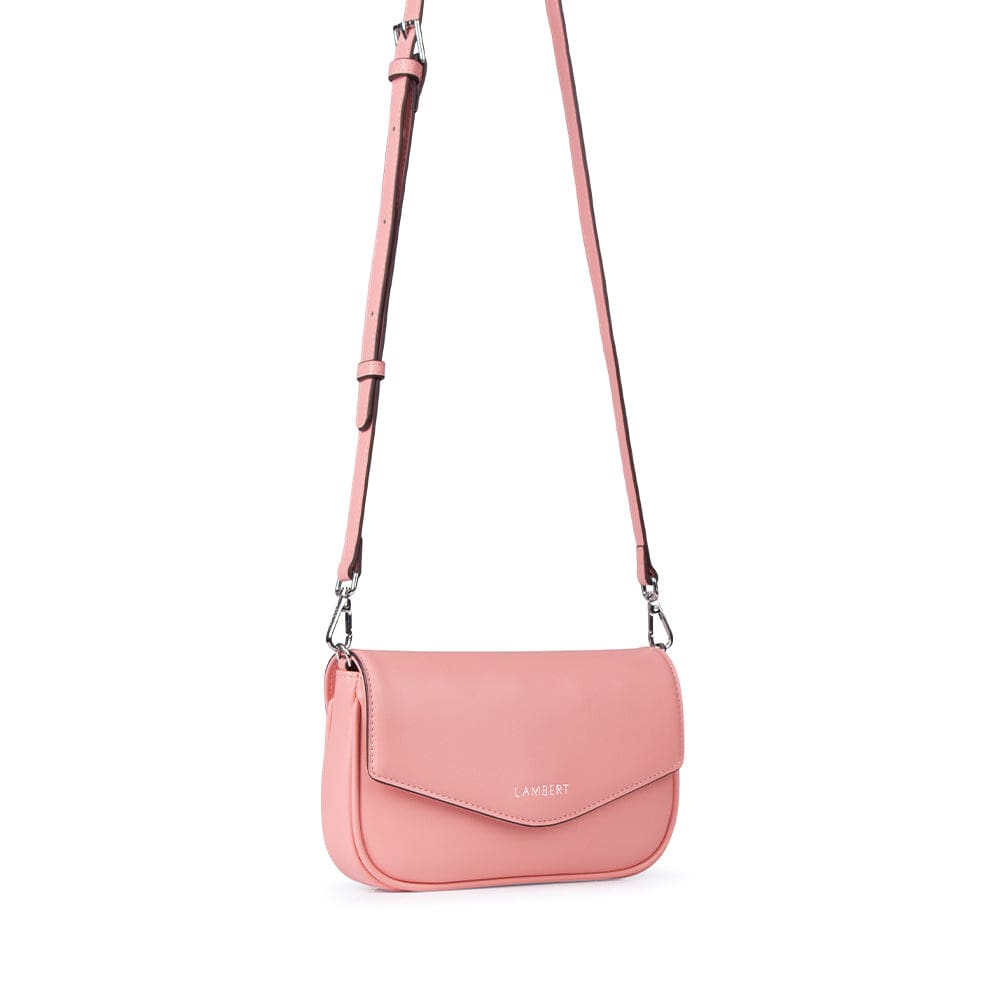 Le Gabby - Sac à main 2-en-1 en cuir vegan sorbet