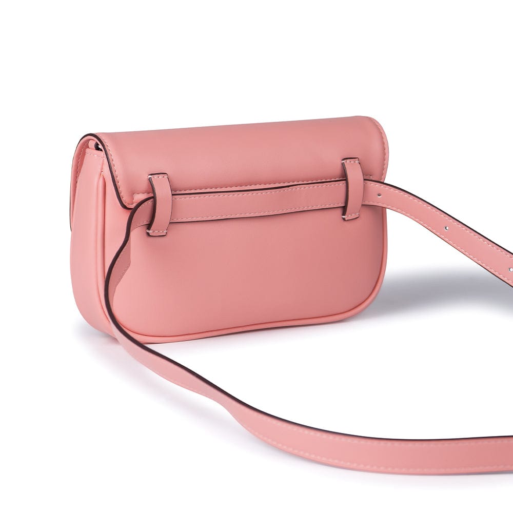 Le Gabby - Sac à main 2-en-1 en cuir vegan sorbet