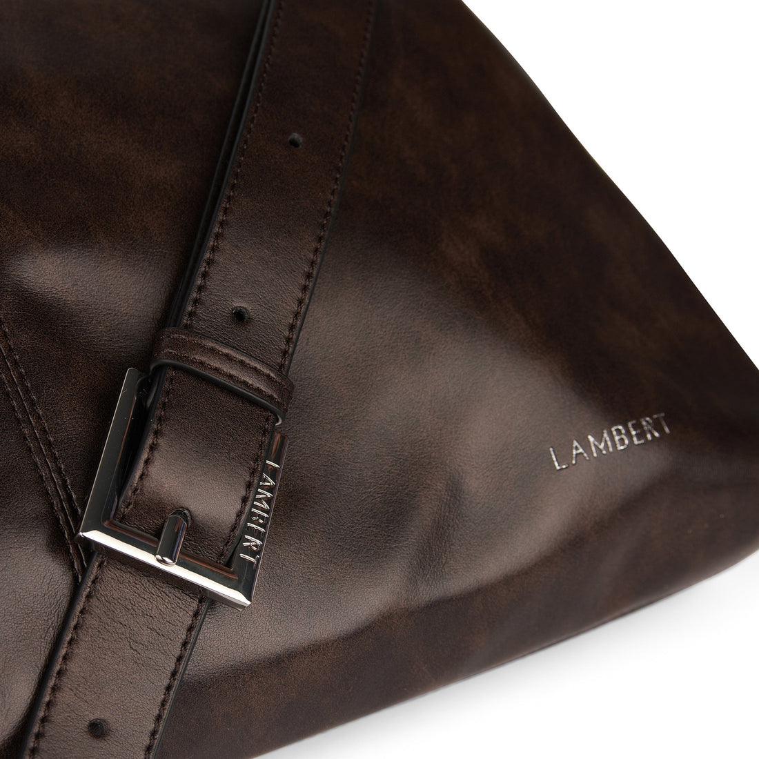 Le Gianna - Sac à main 2-en-1 en cuir vegan espresso