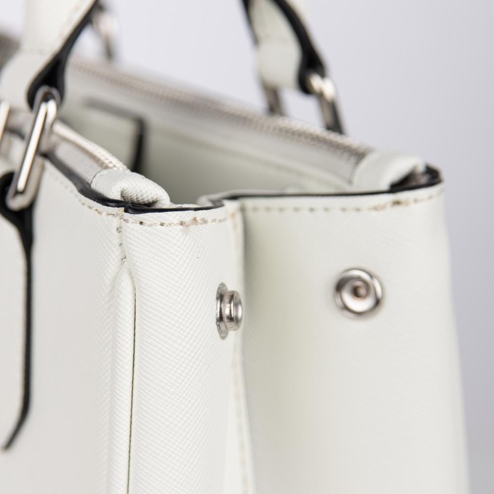 Le Gigi - Sac à main 2-en-1 en cuir vegan pearl