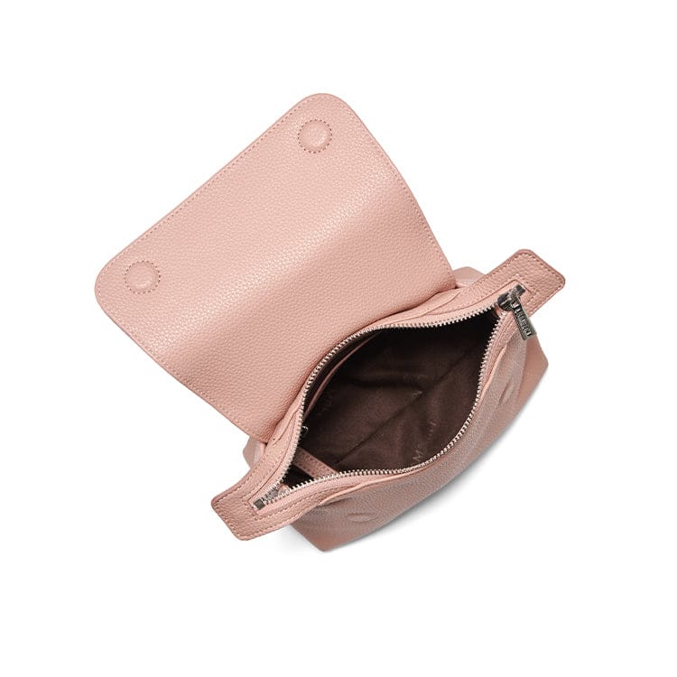 Le Ginny – Sac à bandoulière 2-en-1 en cuir vegan chiffon