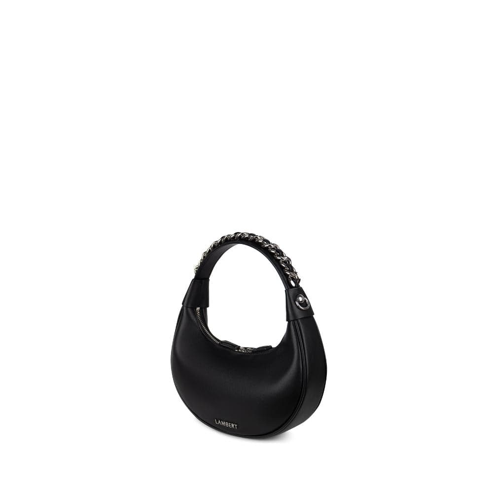 Le Hailey - Sac à main 2-en-1 en cuir vegan noir