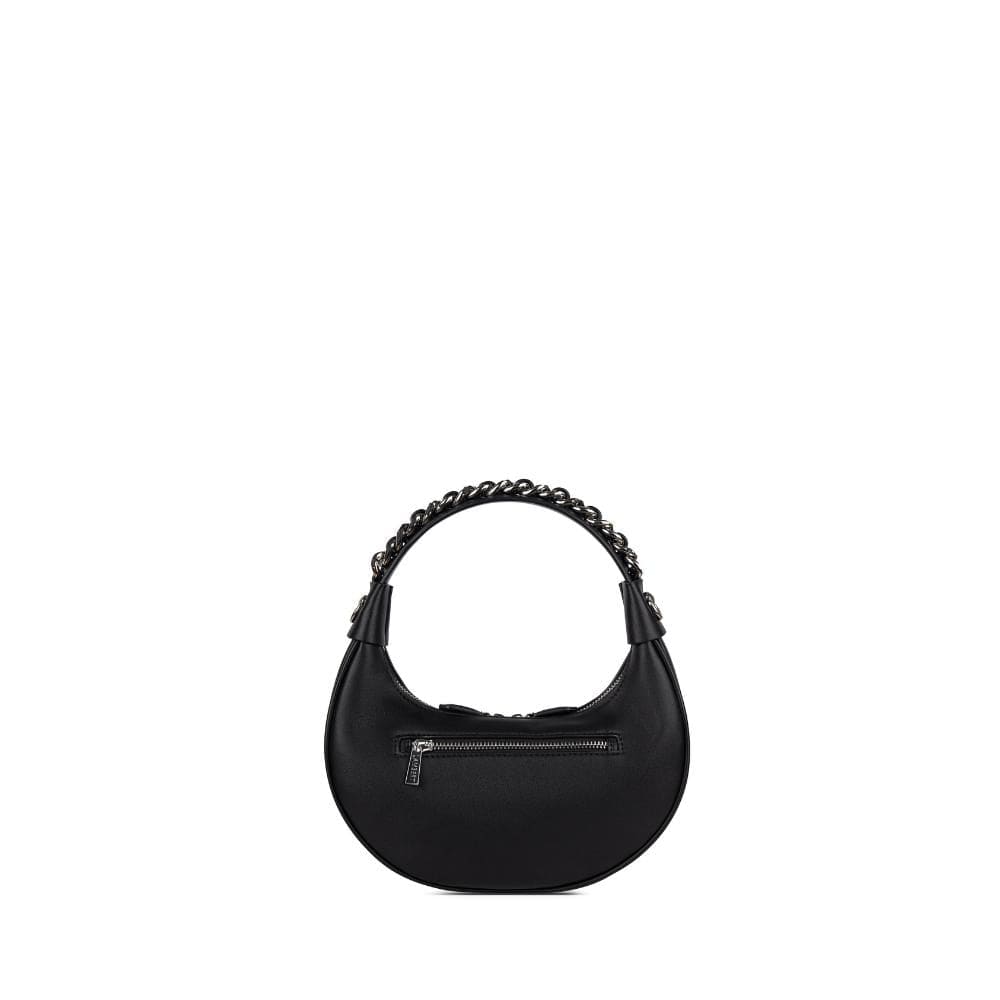 Le Hailey - Sac à main 2-en-1 en cuir vegan noir