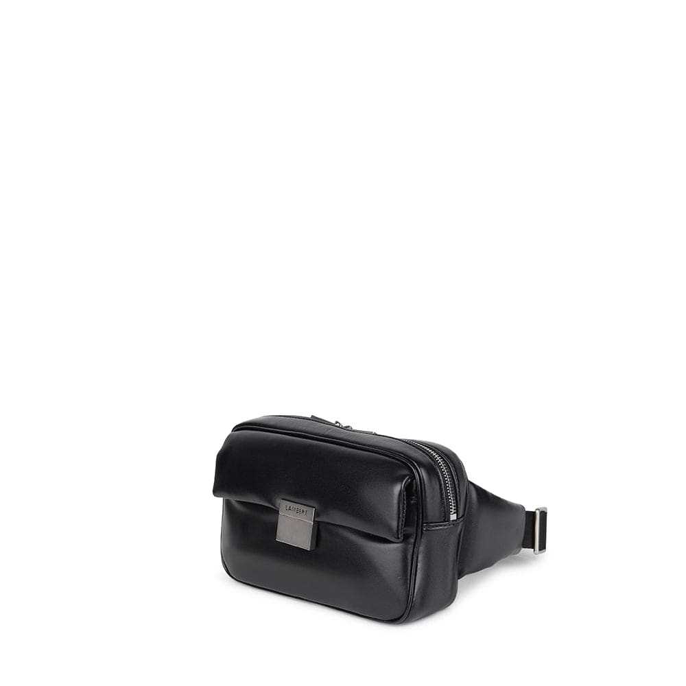 Le Hazel - Sac banane puffy en cuir vegan