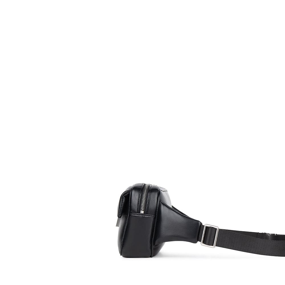 Le Hazel - Sac banane puffy en cuir vegan