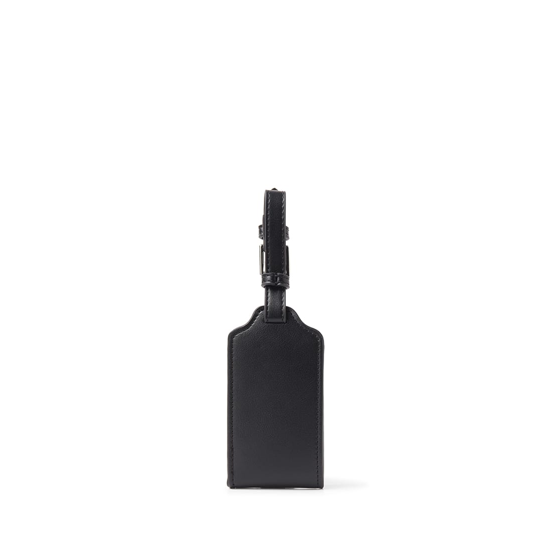 The Capri -Black Vegan Leather Luggage Tag
