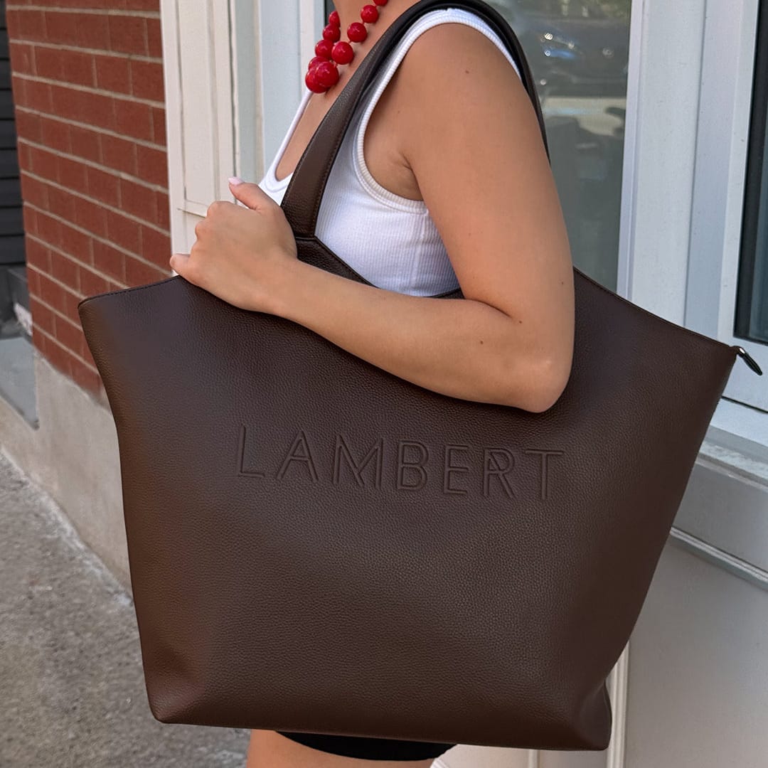 The Sheila - Chocolate Vegan Leather Tote Bag