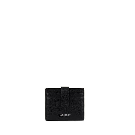 The Jennie – Black Foldable Card Holder in Vegan Leather