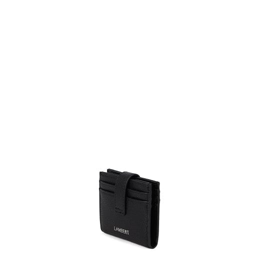 The Jennie – Black Foldable Card Holder in Vegan Leather