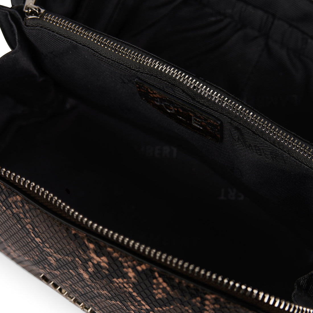 La Jolie - Trousse à maquillage en cuir vegan sepia