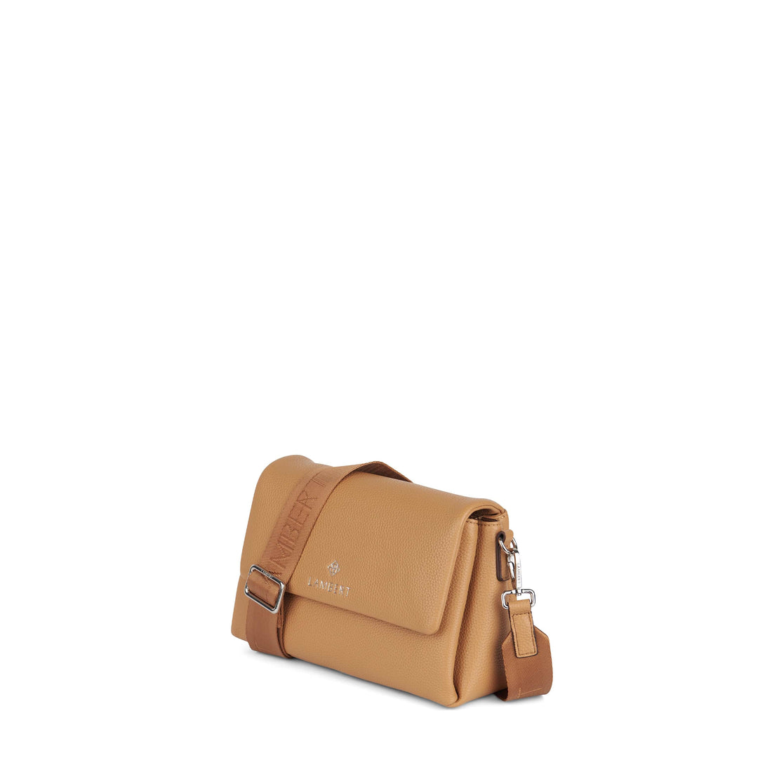 Le Judy - Sac à main bandoulière en cuir vegan camel