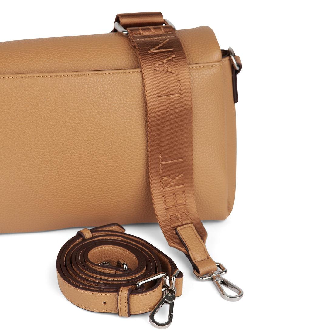 Le Judy - Sac à main bandoulière en cuir vegan camel