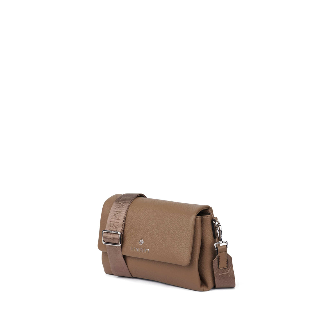 Le Judy - Sac à main bandoulière en cuir vegan taupe