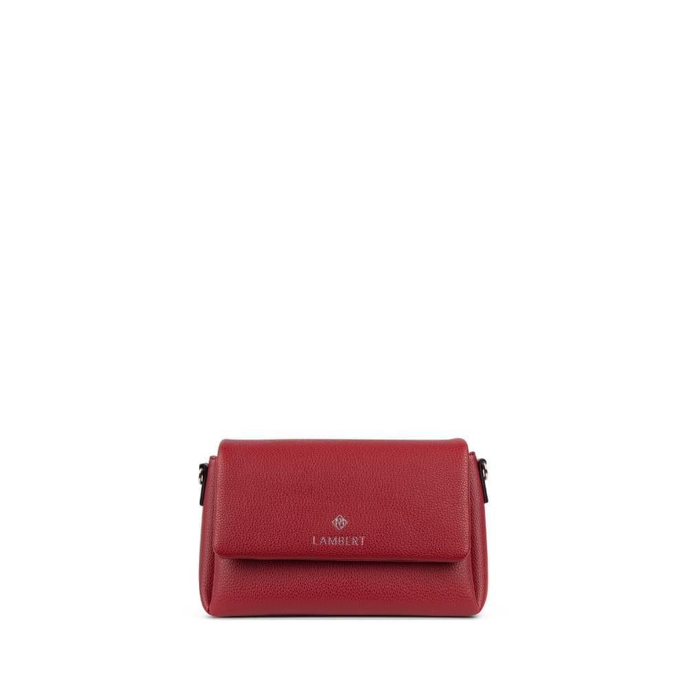 Le Judy - Sac à main bandoulière en cuir vegan rouge