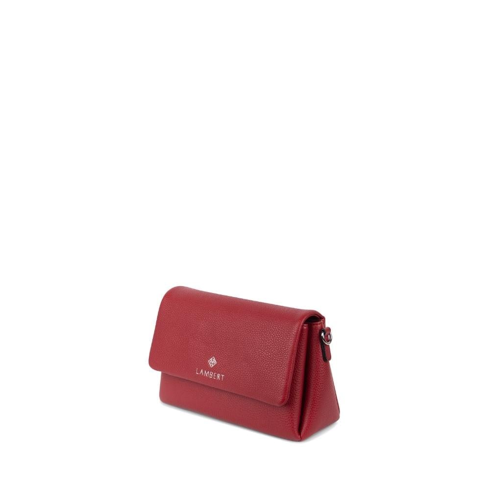 Le Judy - Sac à main bandoulière en cuir vegan rouge