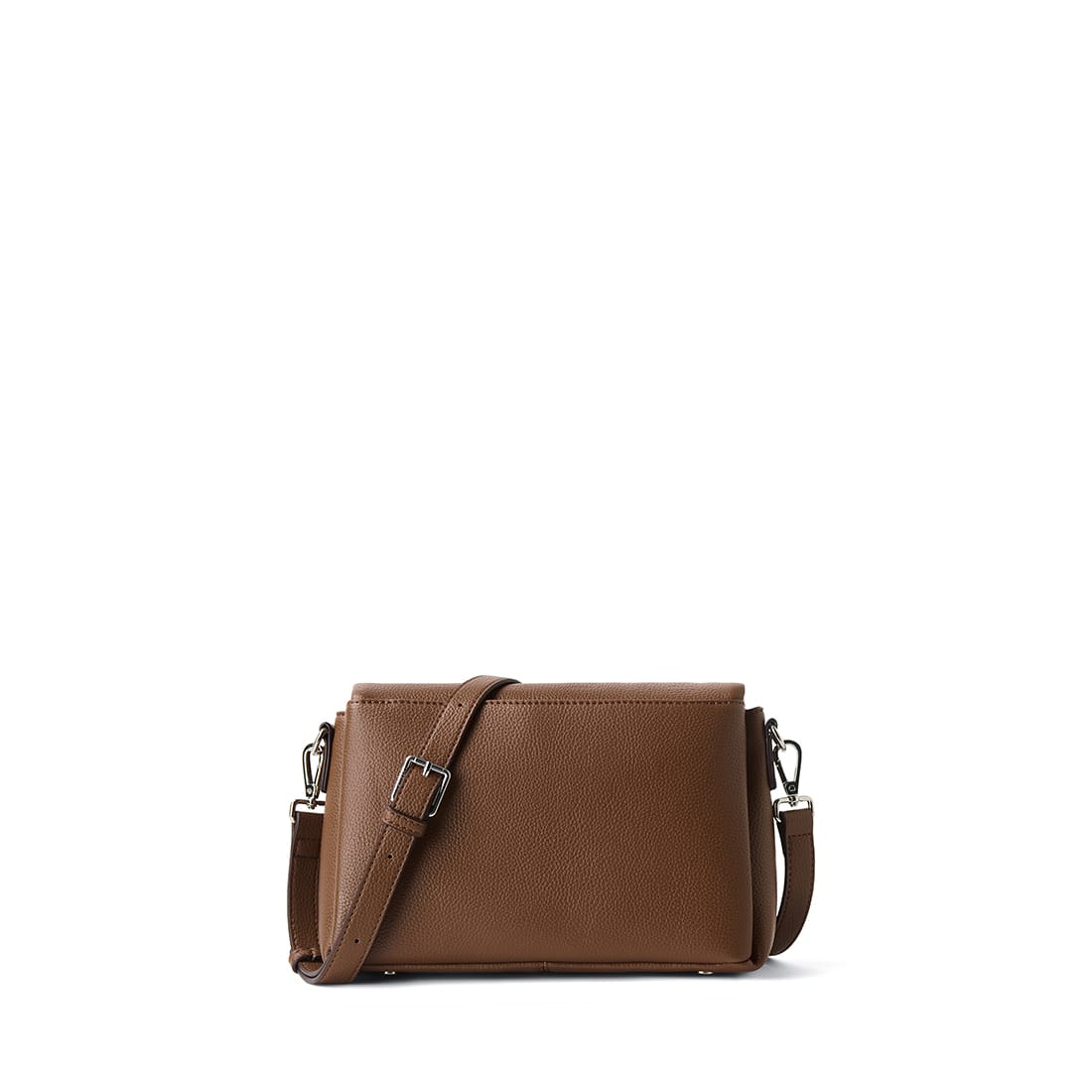 The Judy - Hazelnut Vegan Leather Crossbody Bag