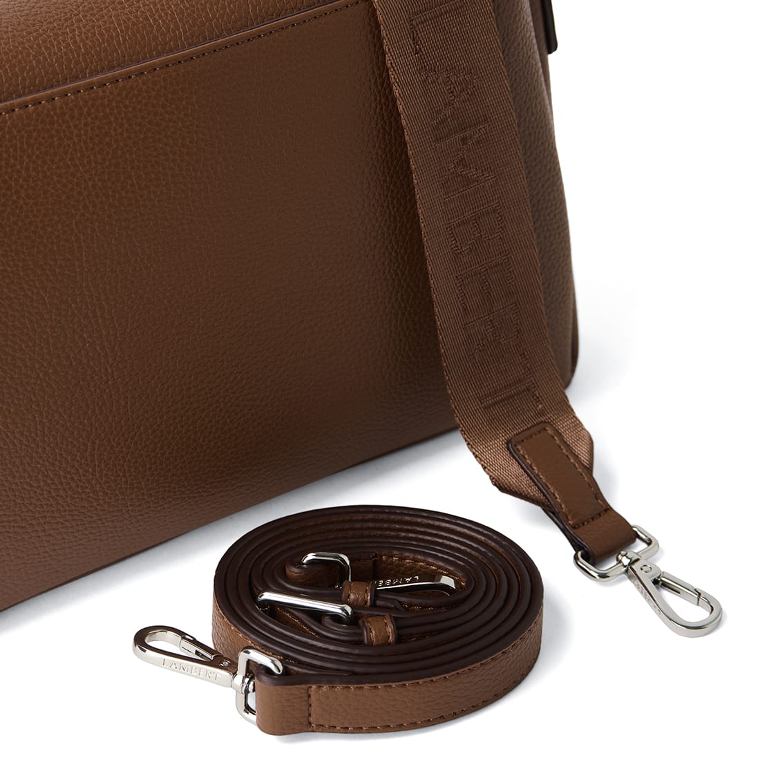 The Judy - Hazelnut Vegan Leather Crossbody Bag