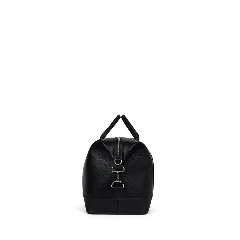 Le June - Sac de voyage fourre-tout en cuir vegan noir recyclé