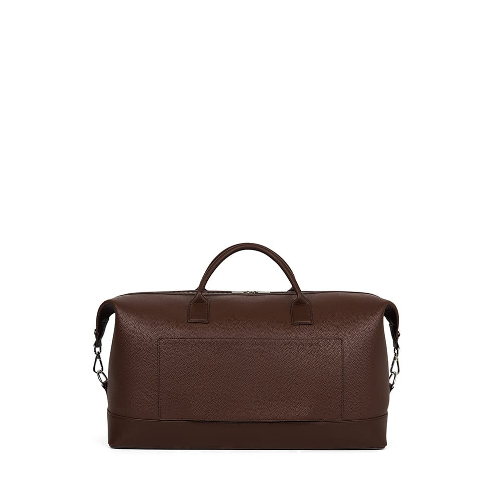 Le June - Sac de voyage fourre-tout en cuir vegan chocolate