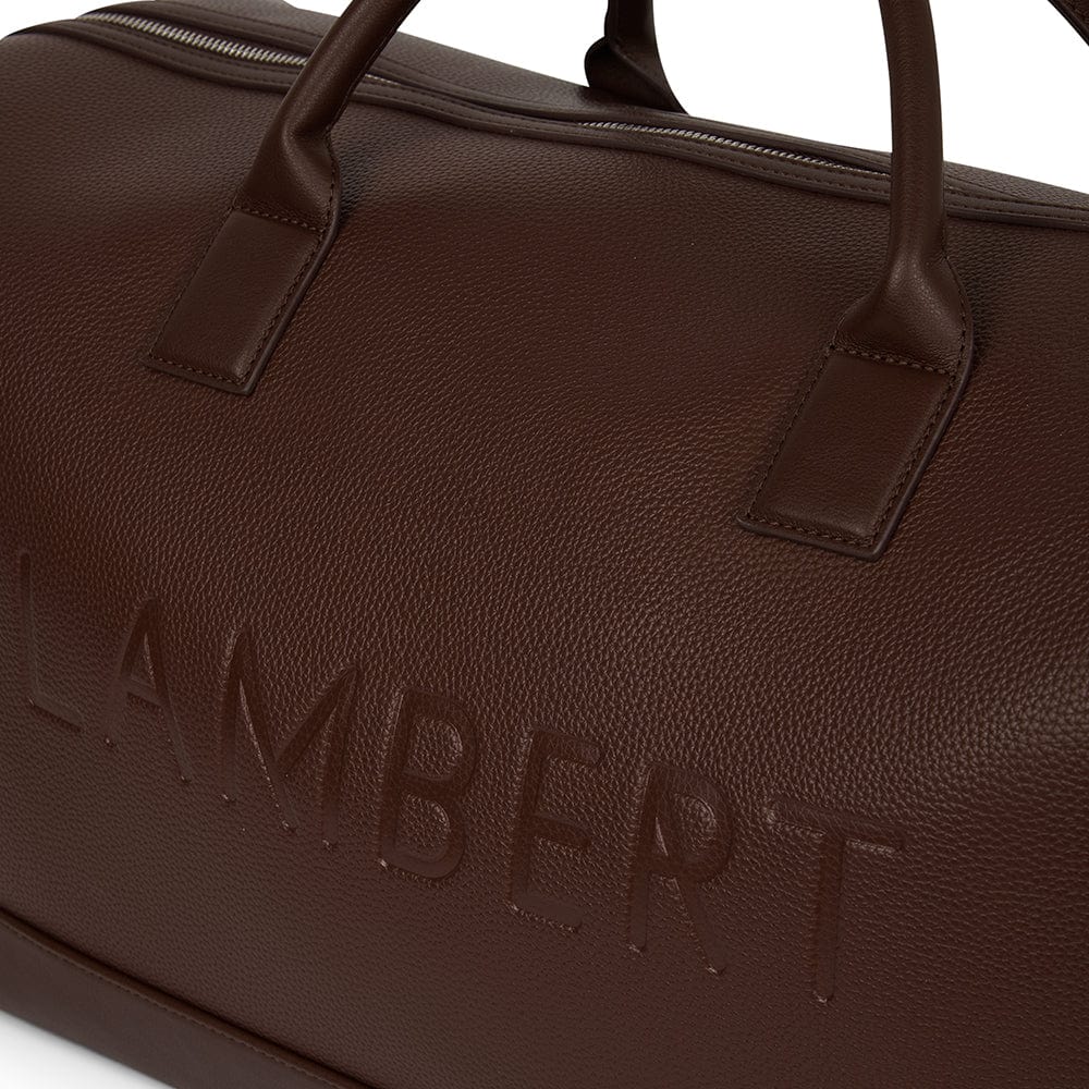 Le June - Sac de voyage fourre-tout en cuir vegan chocolate