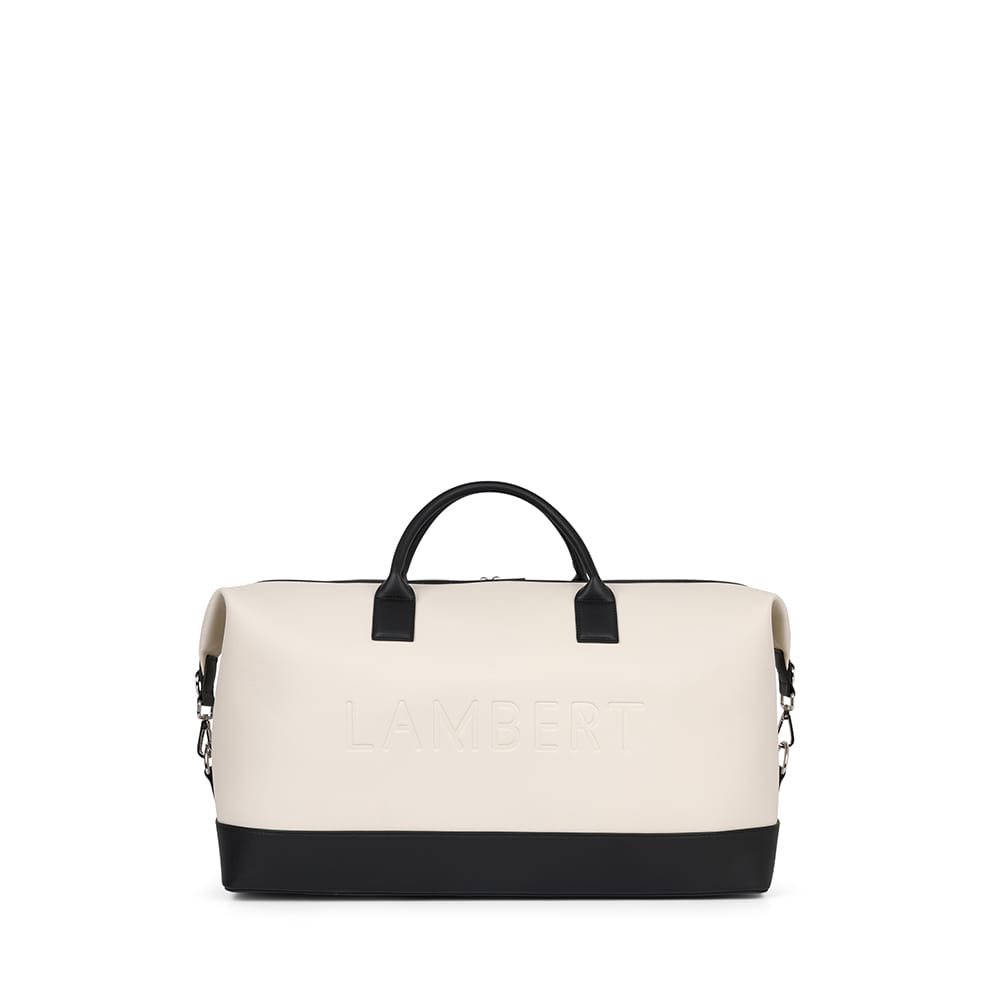 Le June - Sac de voyage fourre-tout en cuir vegan oyster mix