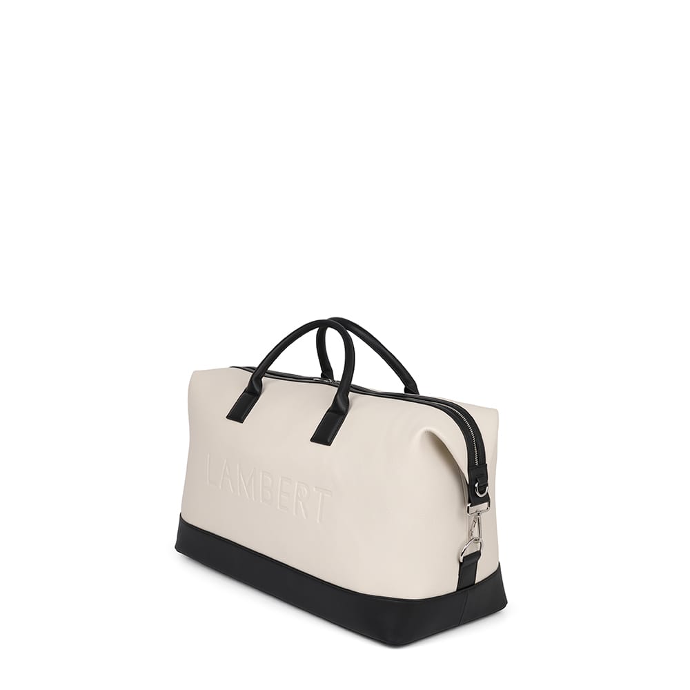 Le June - Sac de voyage fourre-tout en cuir vegan oyster mix