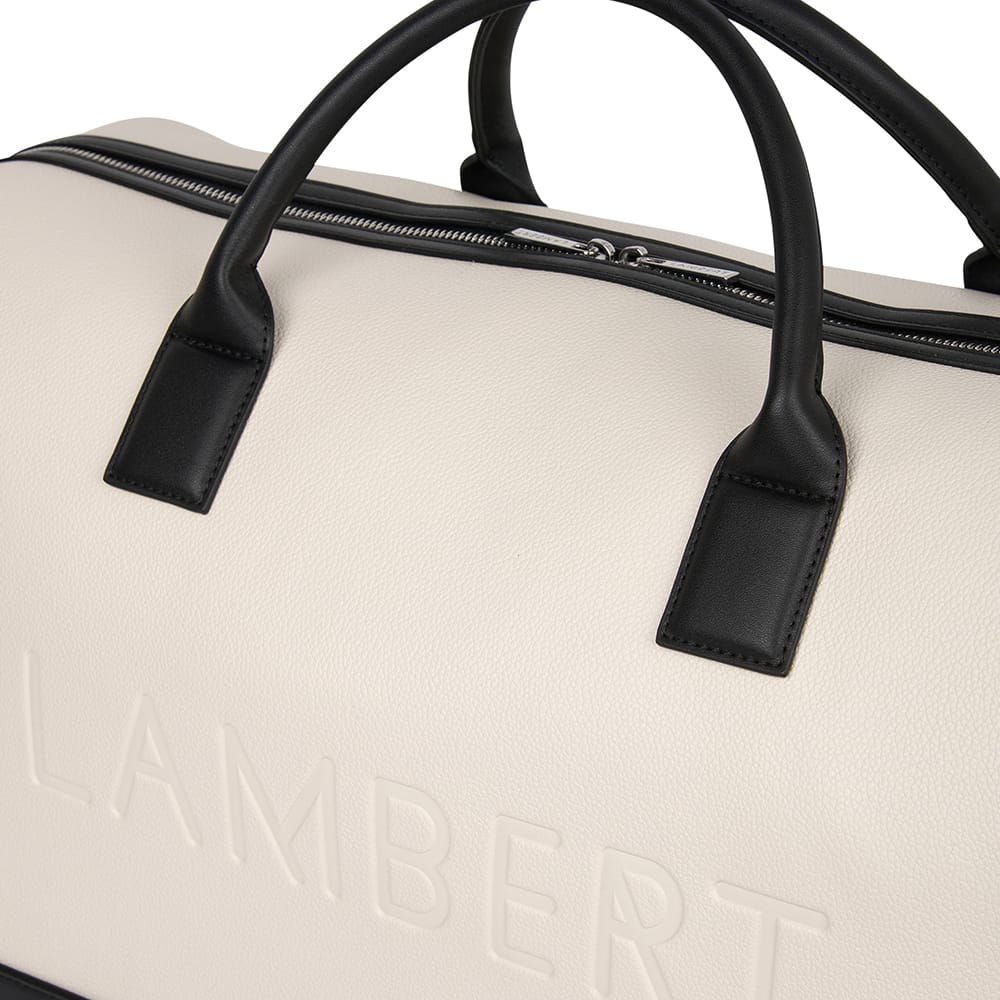Le June - Sac de voyage fourre-tout en cuir vegan oyster mix