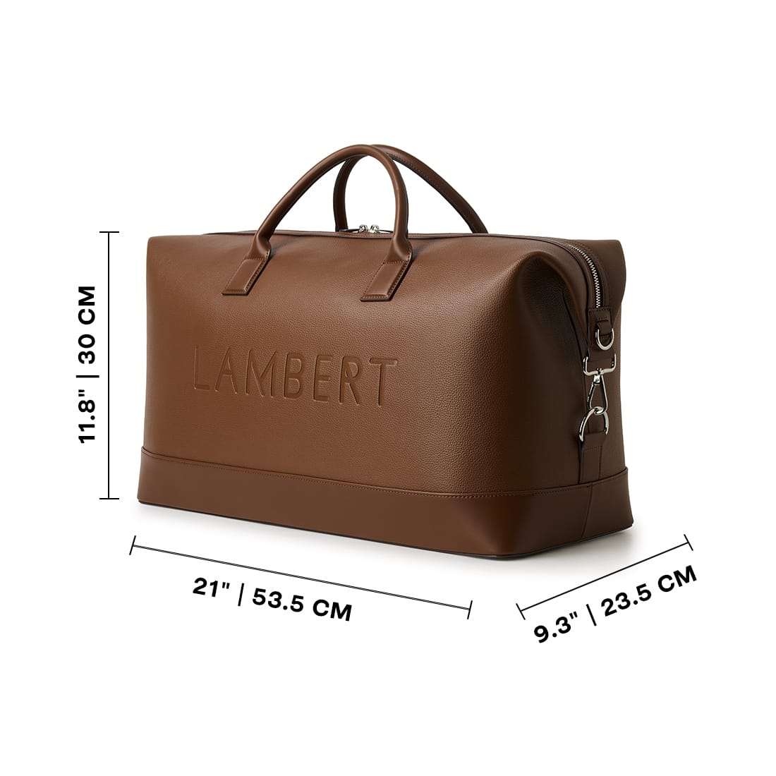 The June - Hazelnut Vegan Leather Travel Bag