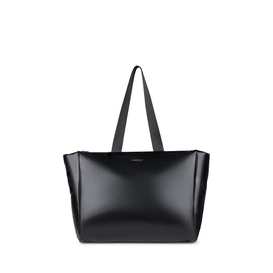Le Kaia - Sac fourre-tout en cuir vegan noir recyclé