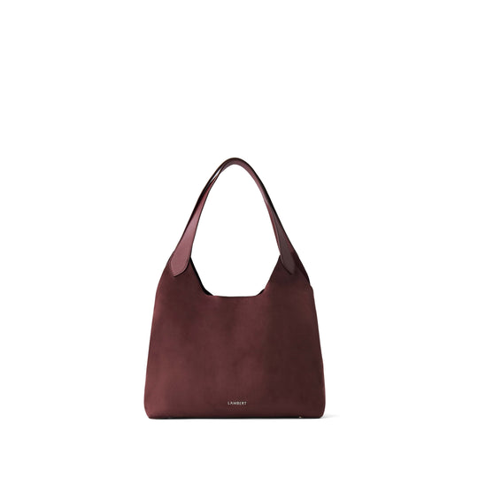 Le Katy - Sac fourre-tout en suède vegan cassis