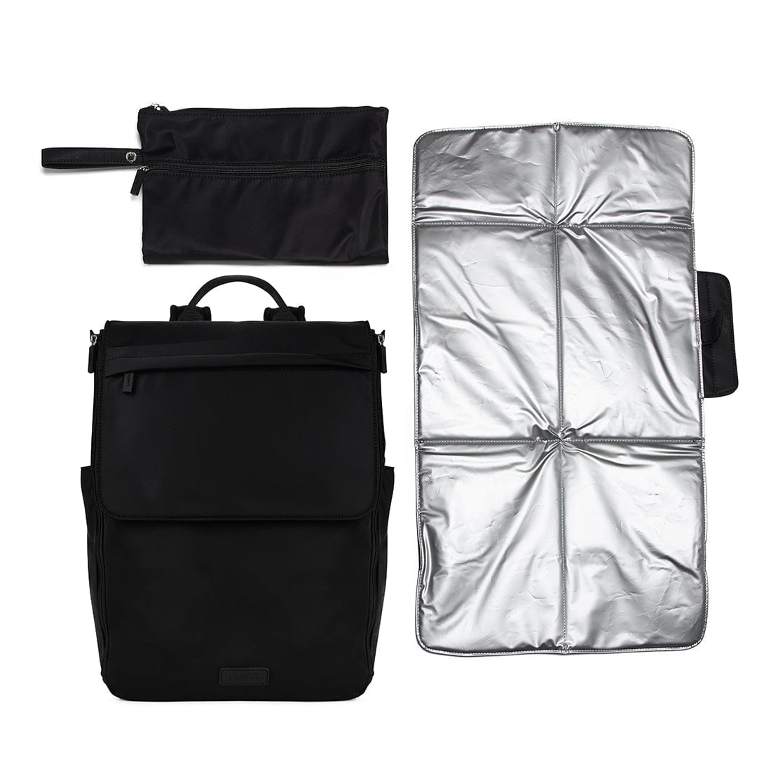 Le Kendall – Sac à dos maternité en nylon noir