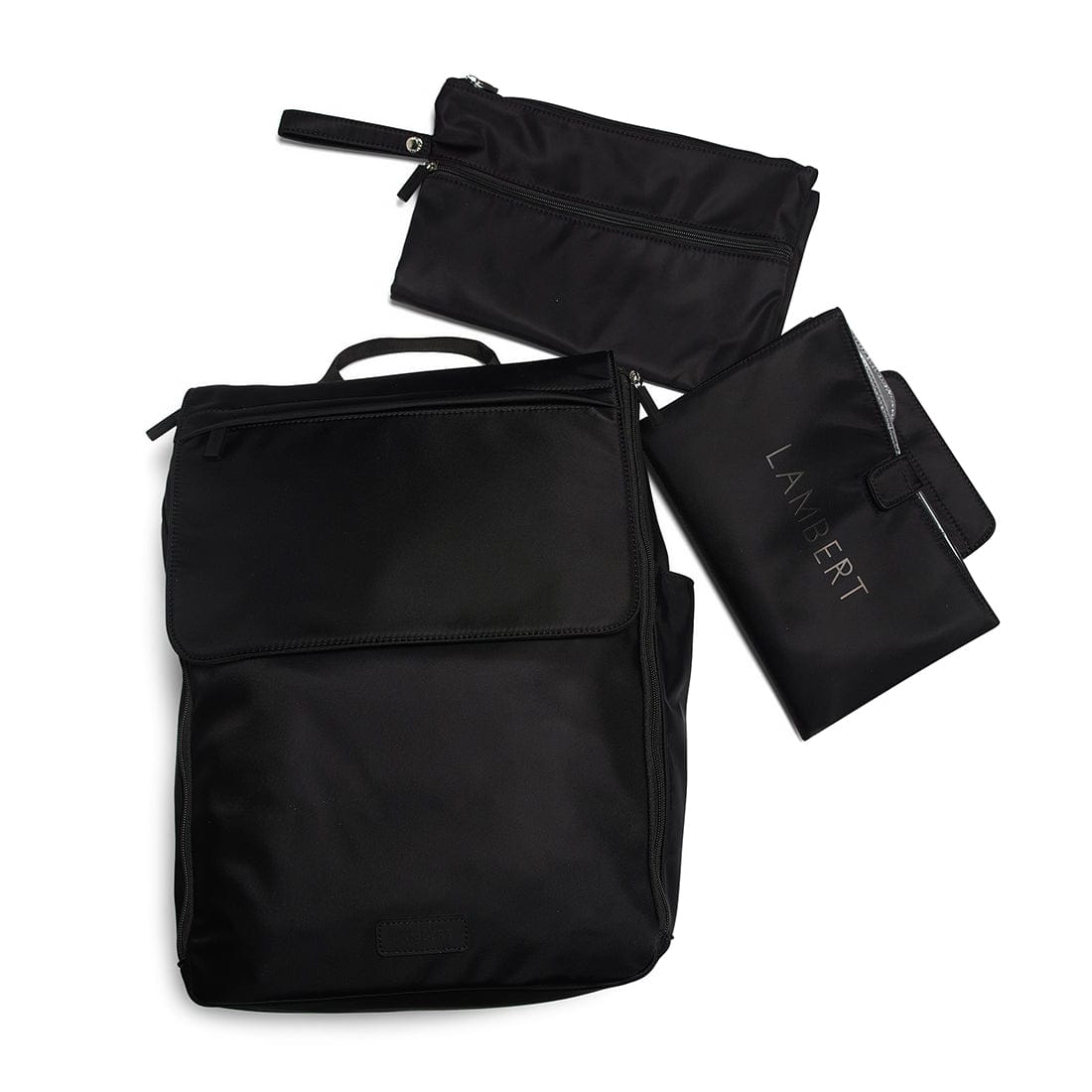 Le Kendall – Sac à dos maternité en nylon noir
