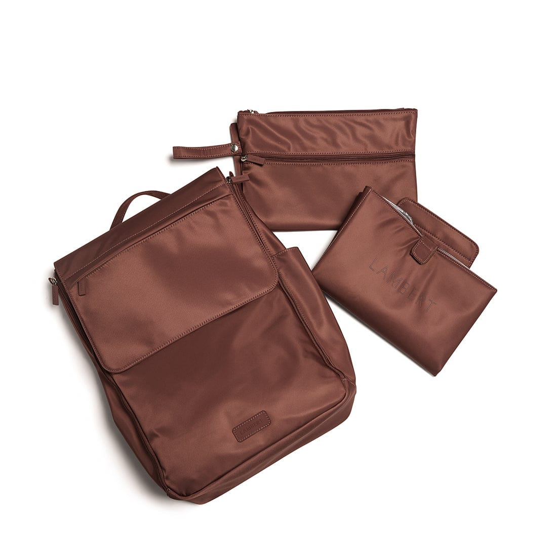 Le Kendall – Sac à dos maternité en nylon noir sienna