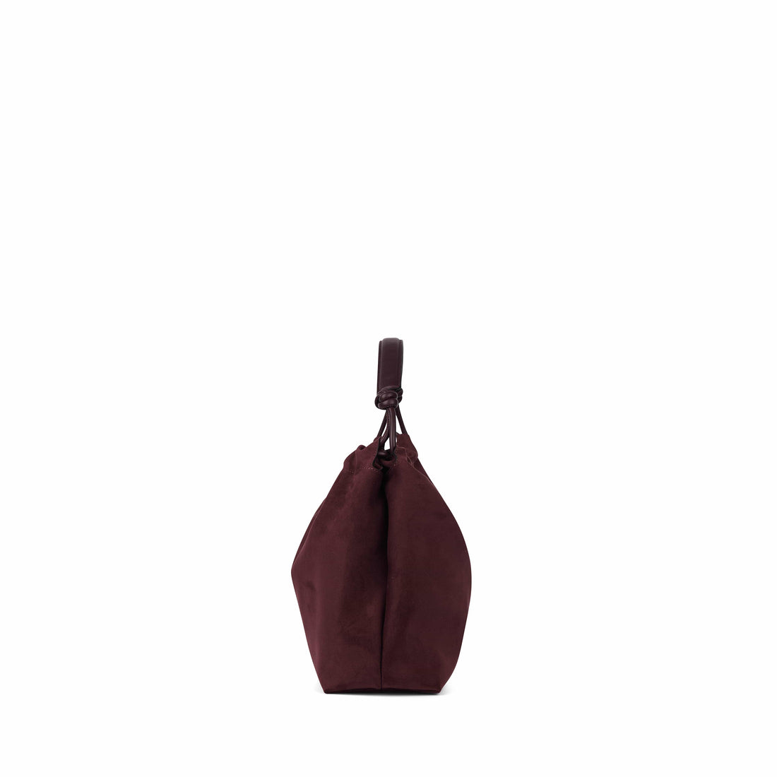 Le Lara - Sac à main suède vegan mahogany