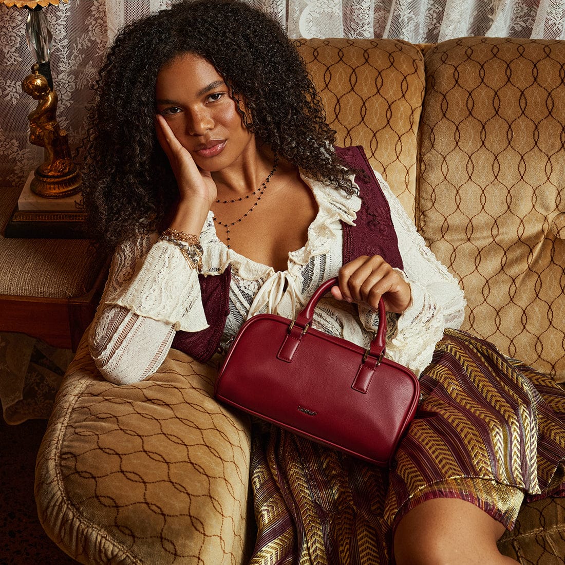 Le Camille - Sac à main 2-en-1 en cuir vegan passion