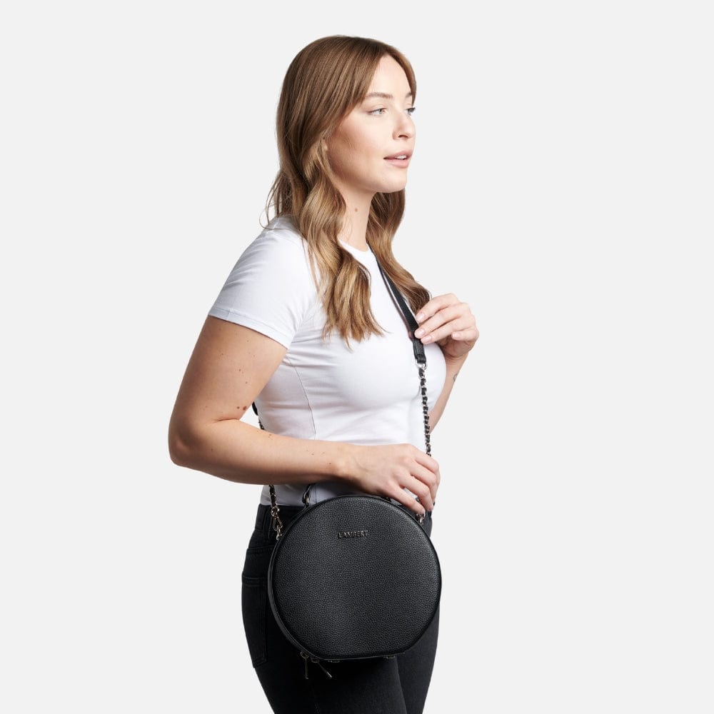 Le Livia - Sac à main 3-en-1 en cuir vegan noir