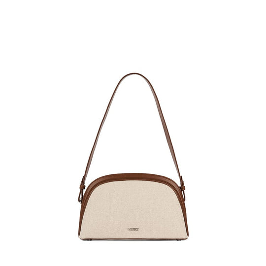 The Louise - 2-in-1 Hazelnut Canvas Handbag