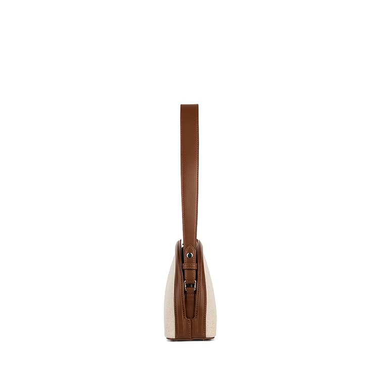 The Louise - 2-in-1 Hazelnut Canvas Handbag