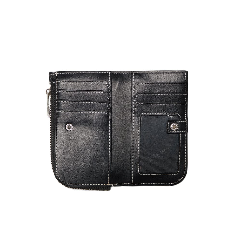 The Lucia – Black Vegan Leather Wallet
