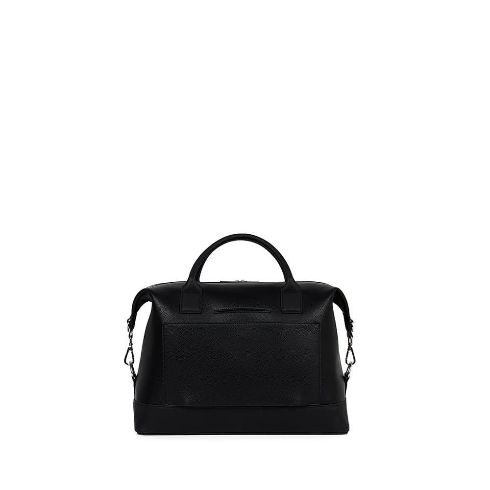 Le Mae - Petit sac de voyage en cuir vegan noir