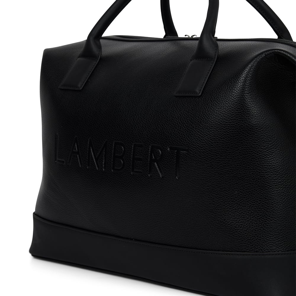 Le Mae - Petit sac de voyage en cuir vegan noir