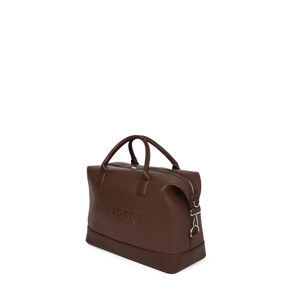 Le Mae - Petit sac de voyage en cuir vegan chocolate
