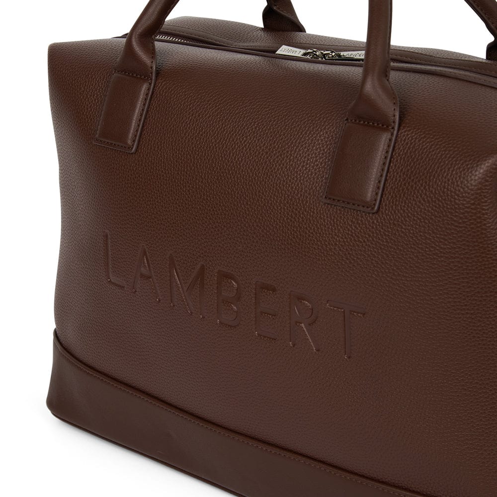 Le Mae - Petit sac de voyage en cuir vegan chocolate