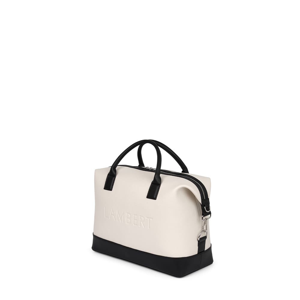 Le Mae - Petit sac de voyage en cuir vegan oyster