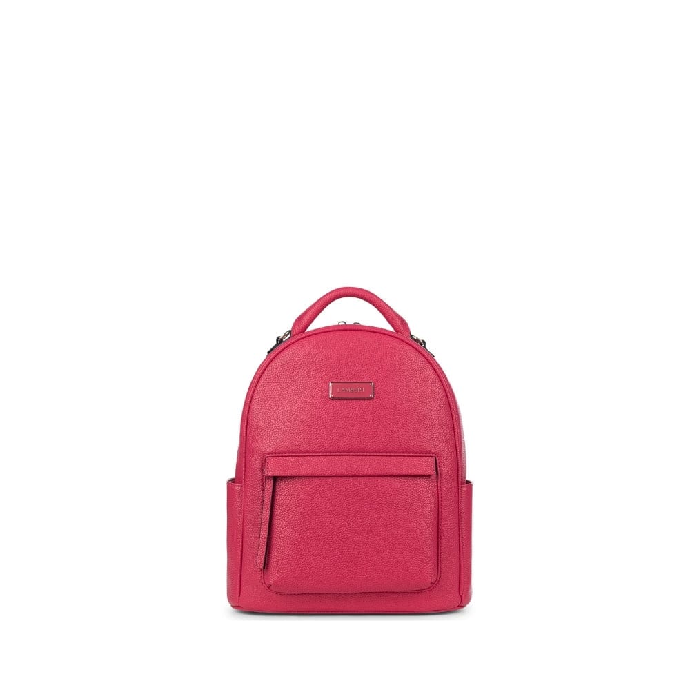 Le Maude - Sac à dos 3-en-1 en cuir vegan raspberry