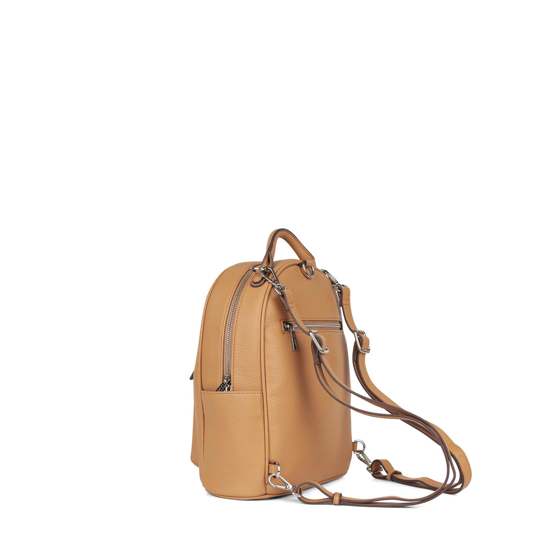 Le Maude - Sac à dos 3-en-1 en cuir vegan camel